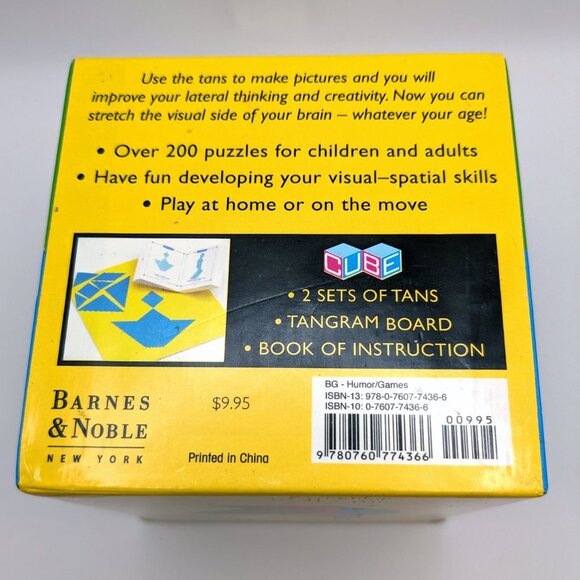 The Tangrams Box: Shape Puzzles to Stretch Your Brain Over 200 Puzzles! Magnetic - Picture 9 of 16